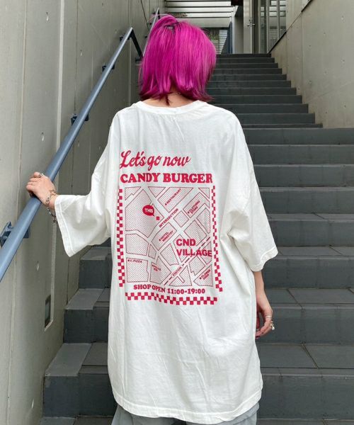 CANDY BURGER BIG BIG TEE | Candy Stripper（キャンディ ストリッパー）｜オフィシャル通販サイトCANDY  STORE