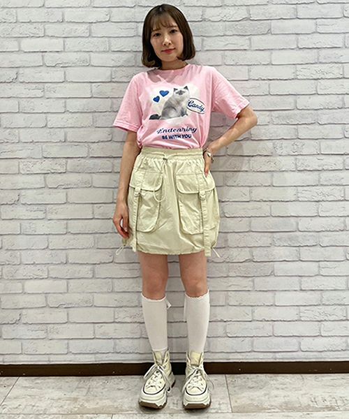 tシャツ CANDY POP KNIT TOP レディース CANDY POP KNIT TOP (WHITE) - GLOWNY