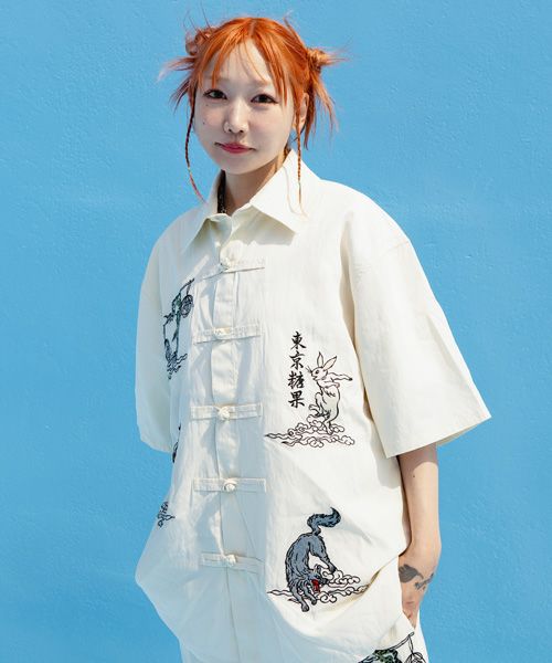 TOKYO CANDY CHINA SHIRT | Candy Stripper（キャンディ ストリッパー 