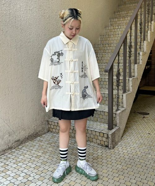 TOKYO CANDY CHINA SHIRT | Candy Stripper（キャンディ ストリッパー 