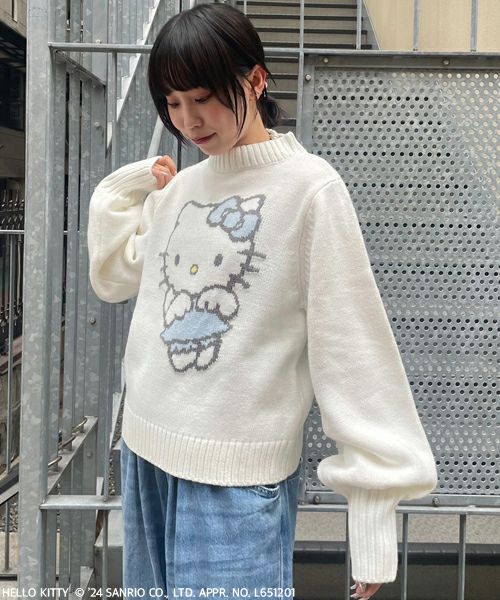 HELLO KITTY】ANGEL HELLO KITTY HIGH NECK KNIT | Candy
