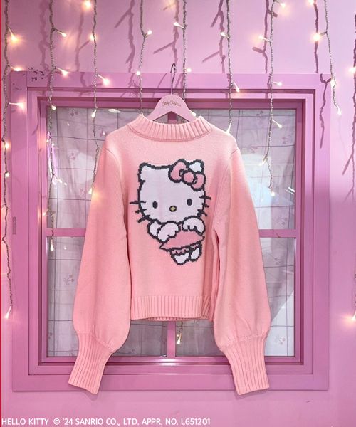 HELLO KITTY】ANGEL HELLO KITTY HIGH NECK KNIT | Candy