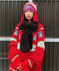 BOA RIBBON MUFFLER | Candy Stripper（キャンディ ストリッパー