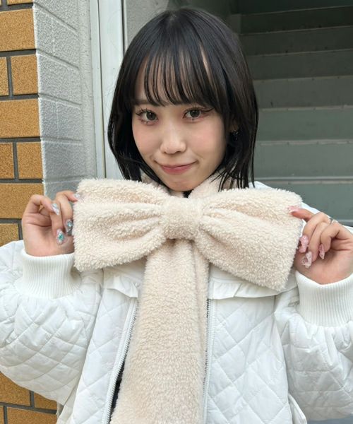 BOA RIBBON MUFFLER | Candy Stripper（キャンディ ストリッパー