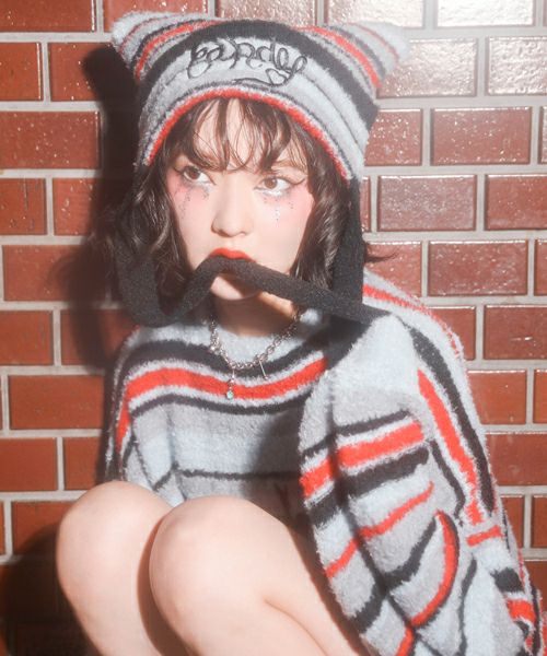 LOLLIPOP MULTI BORDER ビーニー LOLLIPOP MULTI BORDER BEANIE | Candy Stripper（キャンディ