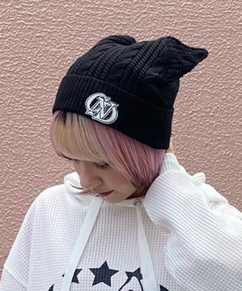 CND DEVIL EAR BEANIE | Candy Stripper（キャンディ ストリッパー 