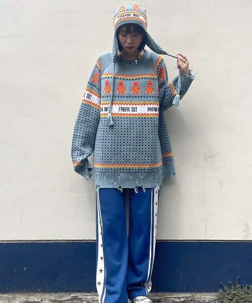 ANARCHY BEAR NORDIC KNIT | Candy Stripper（キャンディ