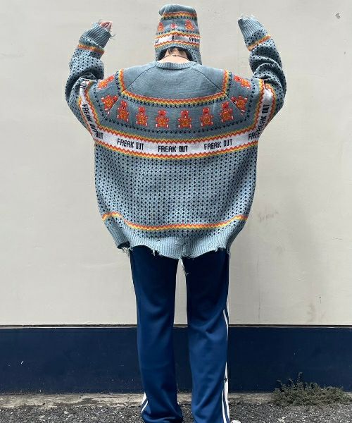 ANARCHY BEAR NORDIC KNIT | Candy Stripper（キャンディ