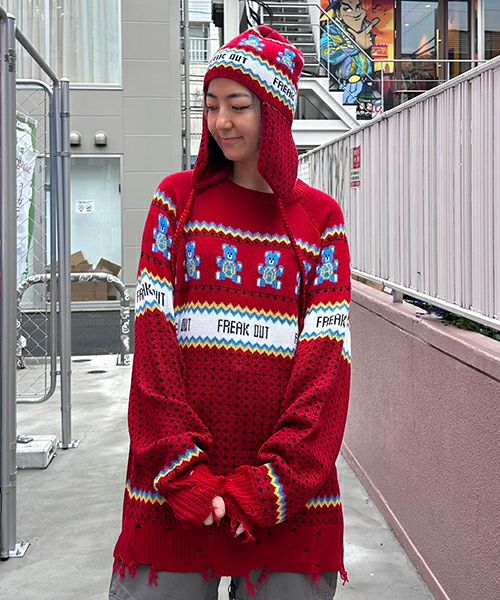 ANARCHY BEAR NORDIC KNIT | Candy Stripper（キャンディ ストリッパー）｜オフィシャル通販サイトCANDY  STORE