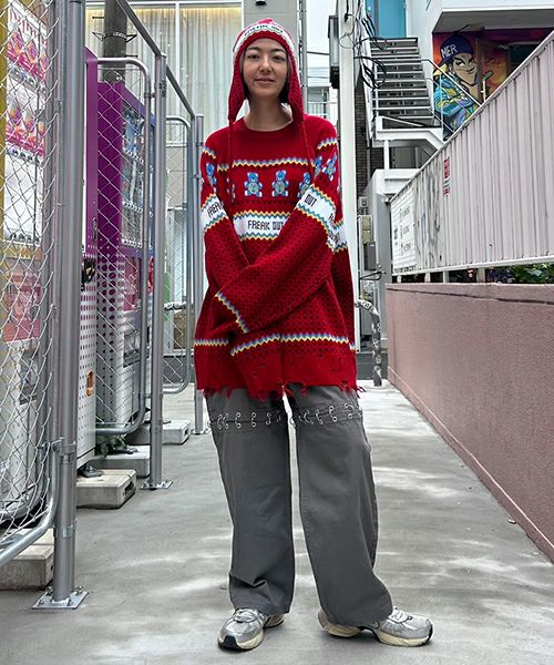 CANDY STRIPPER パーカー サイズ2 ネイビー　紙タグ付き新品未使用 BROKEN BEAR KNIT | Candy Stripper（キャンディ ストリッパー