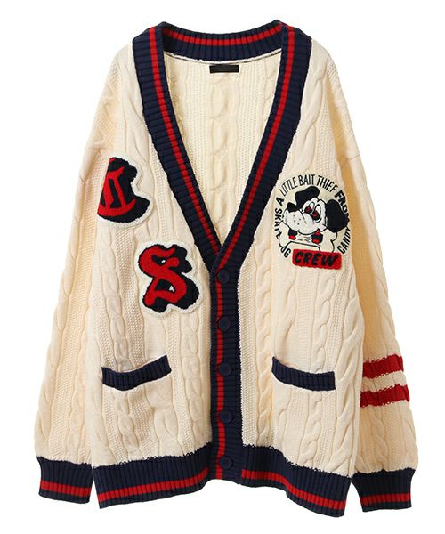 CS COLLEGE KNIT CARDIGAN | Candy Stripper（キャンディ ストリッパー  