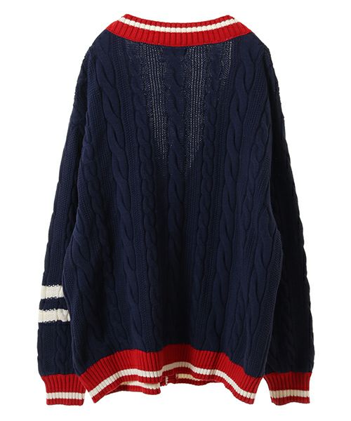 【別倉庫からの配送】 CARDIGAN KNIT COLLEGE CS | Stripper（キャンディ Candy カーディガン
