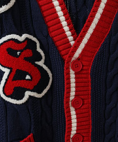 CS COLLEGE KNIT CARDIGAN | Candy Stripper（キャンディ ストリッパー