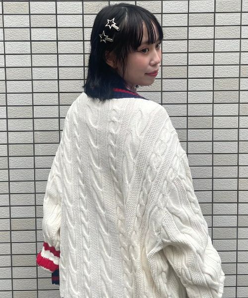 CS COLLEGE KNIT CARDIGAN | Candy Stripper（キャンディ