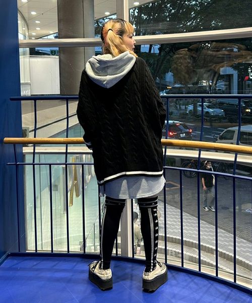 CS COLLEGE KNIT CARDIGAN | Candy Stripper(キャンディ CS COLLEGE KNIT CARDIGAN | Candy Stripper(キャンディ