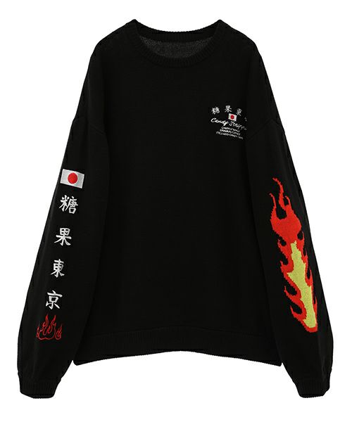 CANDY SOUVENIR EMBROIDERY KNIT | Candy Stripper（キャンディ 