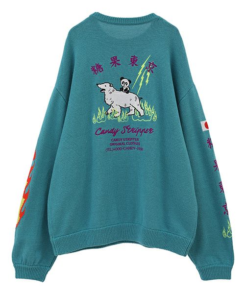 CANDY SOUVENIR EMBROIDERY KNIT | Candy Stripper（キャンディ