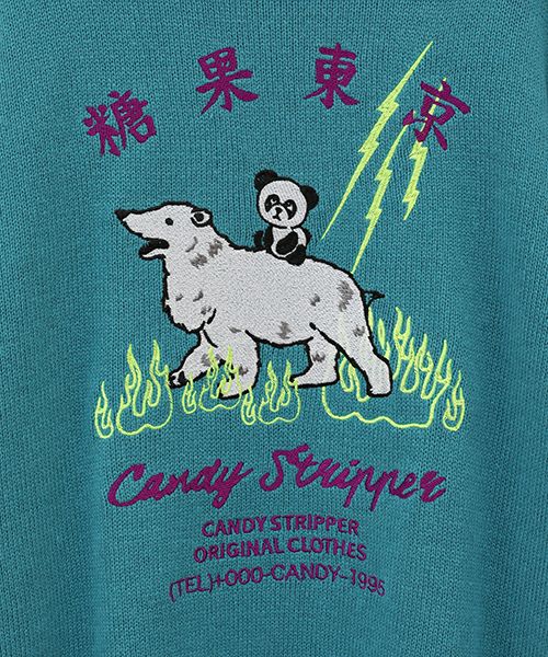CANDY SOUVENIR EMBROIDERY KNIT | Candy Stripper（キャンディ