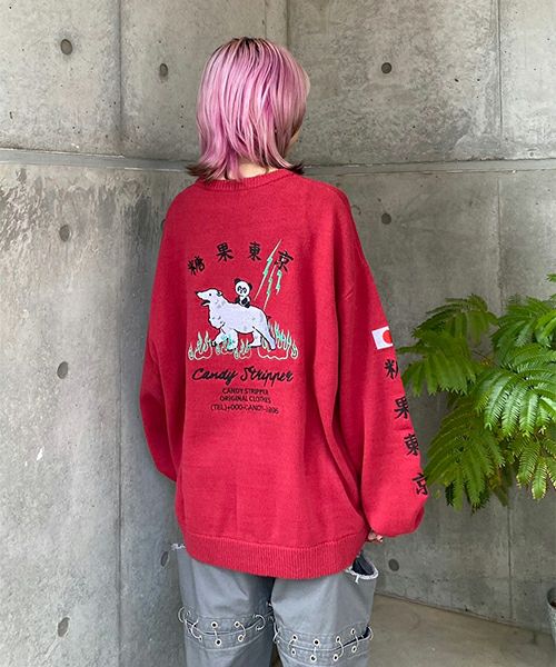 CANDY SOUVENIR EMBROIDERY KNIT | Candy Stripper（キャンディ 