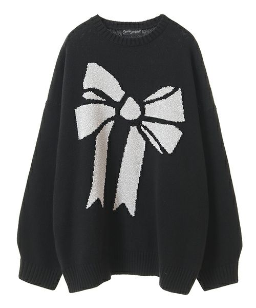 ＊candy stripper＊ GLITTER RIBBON KNIT 白 candy stripper＊ GLITTER RIBBON KNIT 白 GLITTER RIBBON KNIT