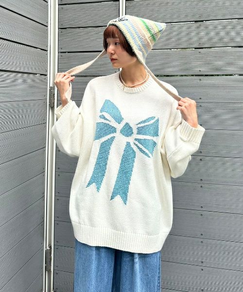 【2025】お歳暮・冬ギフト GLITTER RIBBON Stripper（キャンディ Candy | KNIT トップス