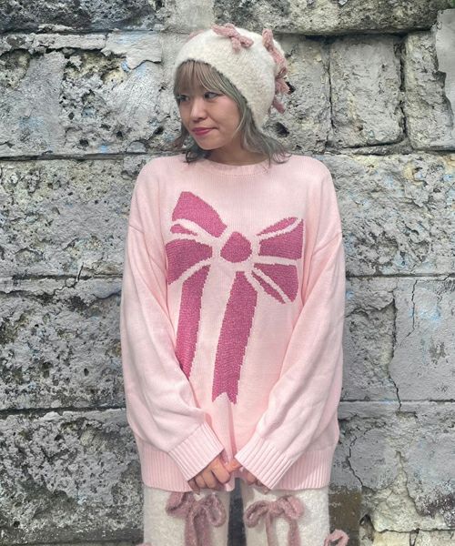 GLITTER RIBBON KNIT | Candy Stripper（キャンディ
