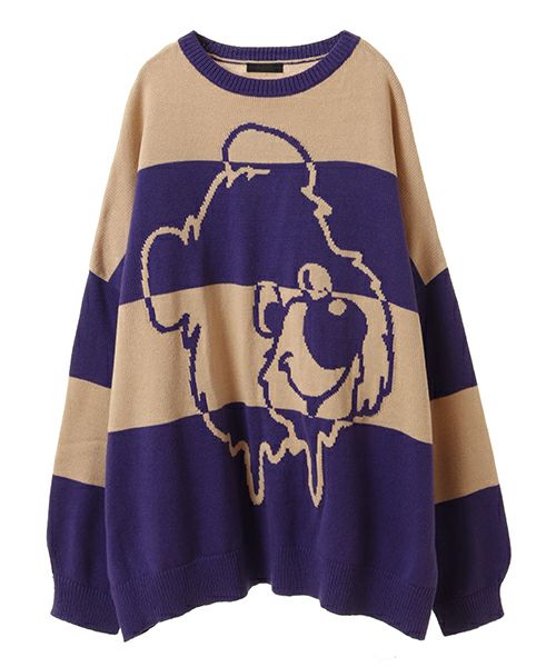 ニット セーター MELTY BEAR BORDER ニット レディース メンズ 000000007872-02-l.jpg?t=