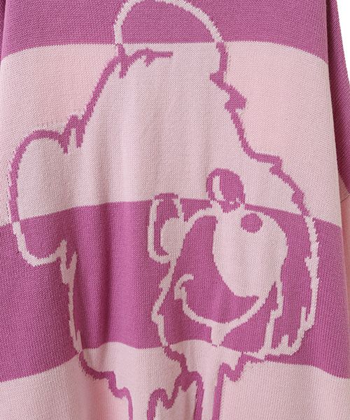 ニット セーター MELTY BEAR BORDER ニット レディース メンズ MELTY BEAR BORDER KNIT | Candy Stripper（キャンディ