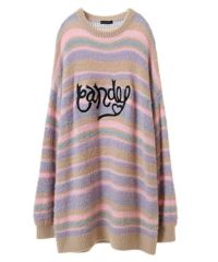 LOLLIPOP MULTI BORDER KNIT | Candy Stripper(キャンディ LOLLIPOP MULTI BORDER KNIT | Candy Stripper(キャンディ
