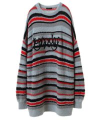 LOLLIPOP MULTI BORDER KNIT | Candy Stripper(キャンディ LOLLIPOP MULTI BORDER KNIT | Candy Stripper(キャンディ