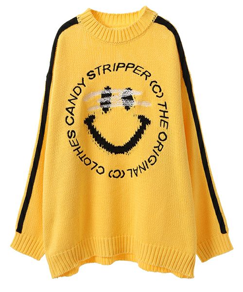 スマイル 様 ♡ Check ＆ STRIPE BLINDFOLDED SMILE KNIT | Candy Stripper（キャンディ