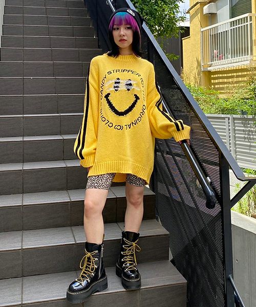 BLINDFOLDED SMILE KNIT | Candy Stripper（キャンディ