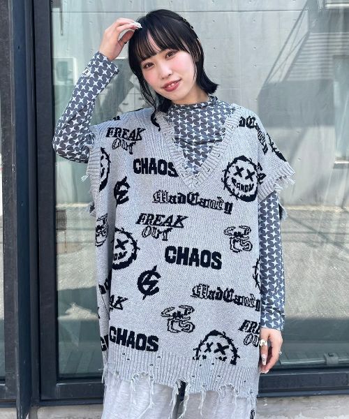 Candy Stripper（キャンディストリッパー）の「CHECKER KNIT