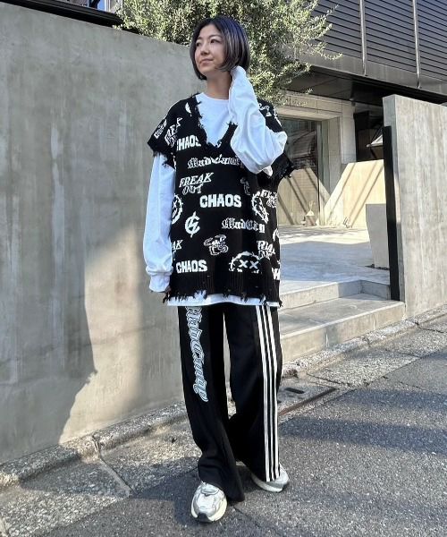 MEDLEY SMILE KNIT VEST | Candy Stripper（キャンディ