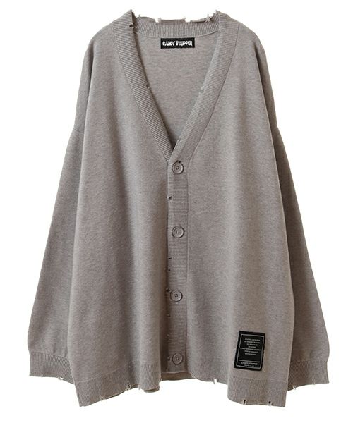 melt the lady random damage knit カーディガン DAMAGE KNIT CARDIGAN | Candy Stripper（キャンディ