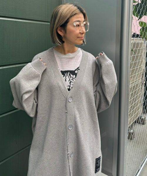 DAMAGE KNIT CARDIGAN | Candy Stripper（キャンディ
