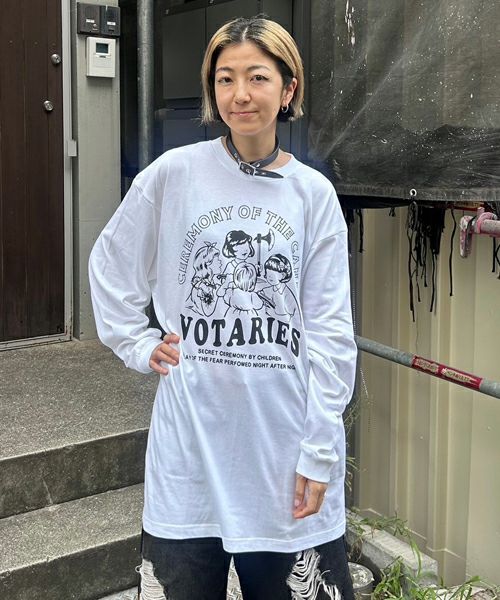 【ファッション通販】の商品をすべて CEREMONY OF THE CANDY L/S TEE | Candy Stripper（キャンディ トップス
