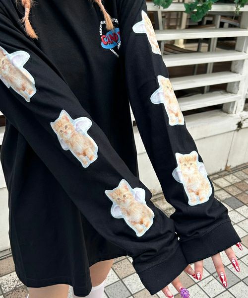 candystripper ねこ　ワッフルトップス NUMBERING CATS WAFFLE TOPS | Candy Stripper（キャンディ
