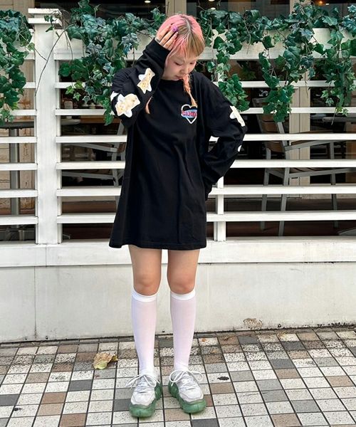 ANGEL KITTEN L/S TEE | Candy Stripper（キャンディ