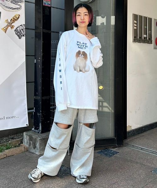 CND ZIPPER TRACK PANTS | Candy Stripper（キャンディ