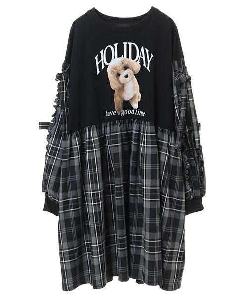 AMOUR RIBBON CHECK ONE-PIECE | Candy Stripper（キャンディ  