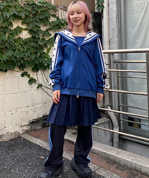 PLEATS LAYERED PANTS | Candy Stripper（キャンディ