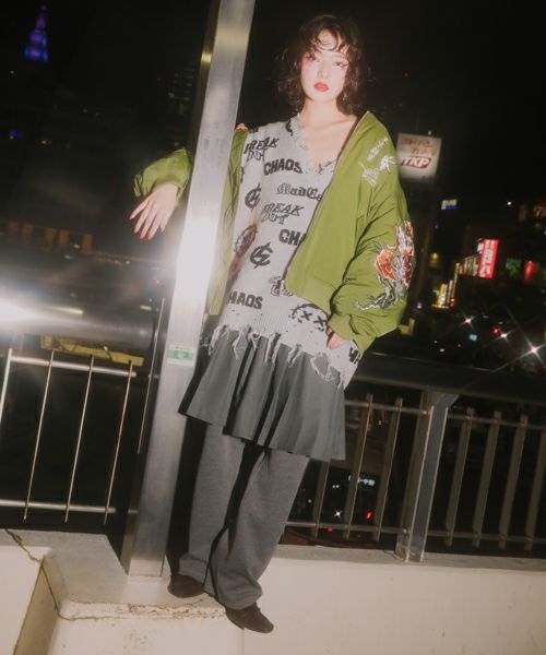 PLEATS LAYERED PANTS | Candy Stripper（キャンディ