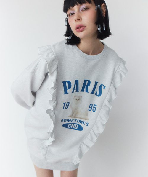 PARIS CAT SWEAT ONE-PIECE | Candy Stripper（キャンディ