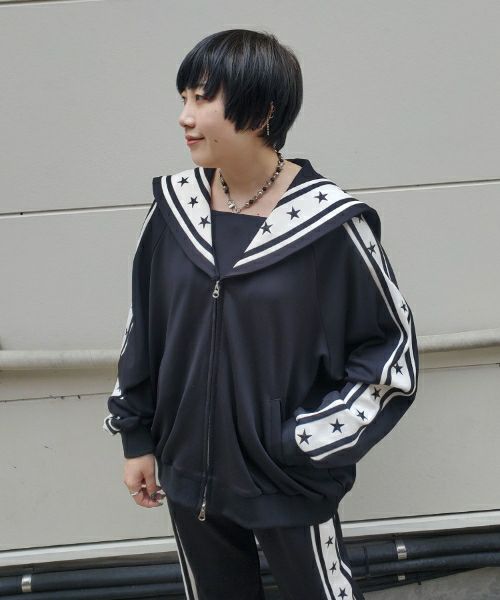 STAR LINE SAILOR JERSEY BLOUSON | Candy Stripper（キャンディ