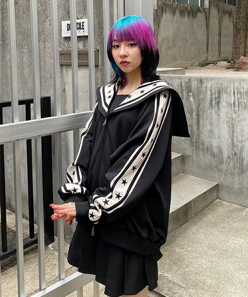 STAR LINE SAILOR JERSEY BLOUSON | Candy Stripper（キャンディ