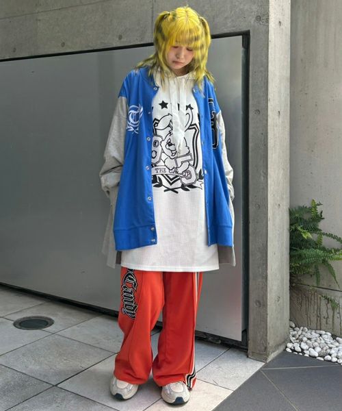 キャンディストリッパー✨CND JUMBLE STRIPE BLOUSON BOA MIXED BLOUSON | Candy Stripper（キャンディ ストリッパー