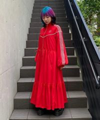 Candy Stripper CND TRACK ONE-PIECE レッド CND TRACK ONE-PIECE | Candy Stripper（キャンディ