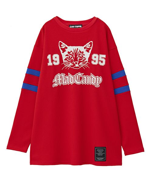 candystripper ねこ　ワッフルトップス NUMBERING CATS WAFFLE TOPS | Candy Stripper（キャンディ