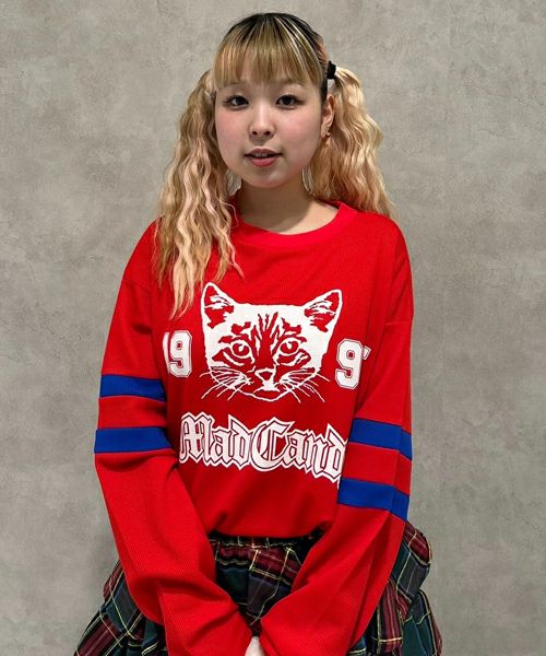 candystripper ねこ　ワッフルトップス Candy Stripper（キャンディストリッパー）の「MEOW WAFFLE